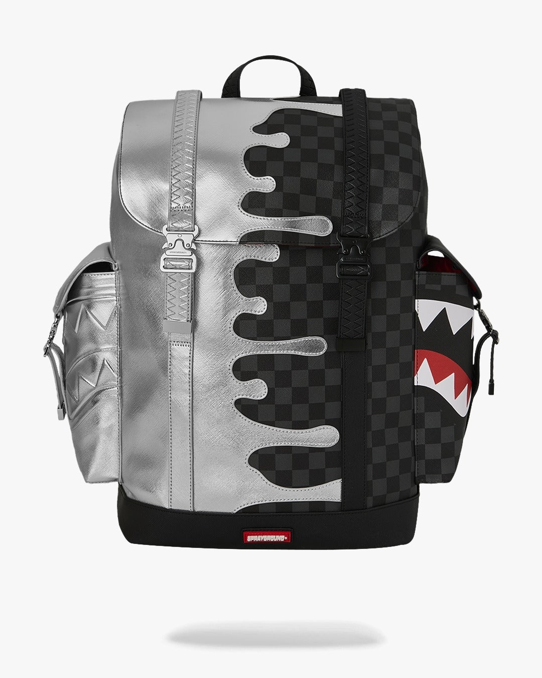 Zaino Sprayground nero SILVER SIDE DRIP BLACK CHECK MONTE CARLO
