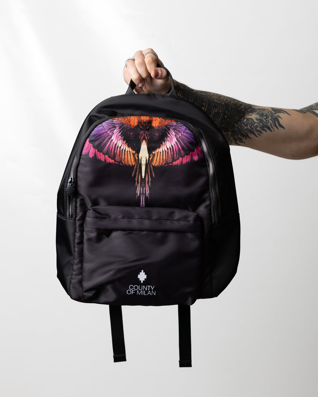 Zaino Marcelo Burlon in nylon "Icon Wings Orange"