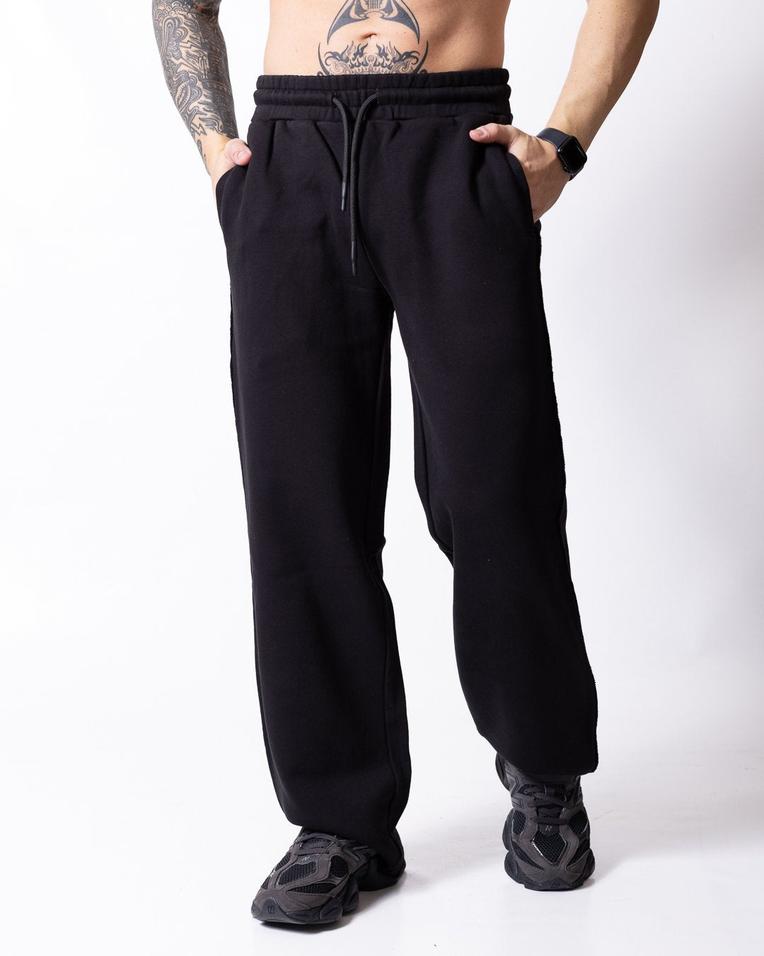 Pantalone Richmond X con applicazioni e dettagli taglio vivo