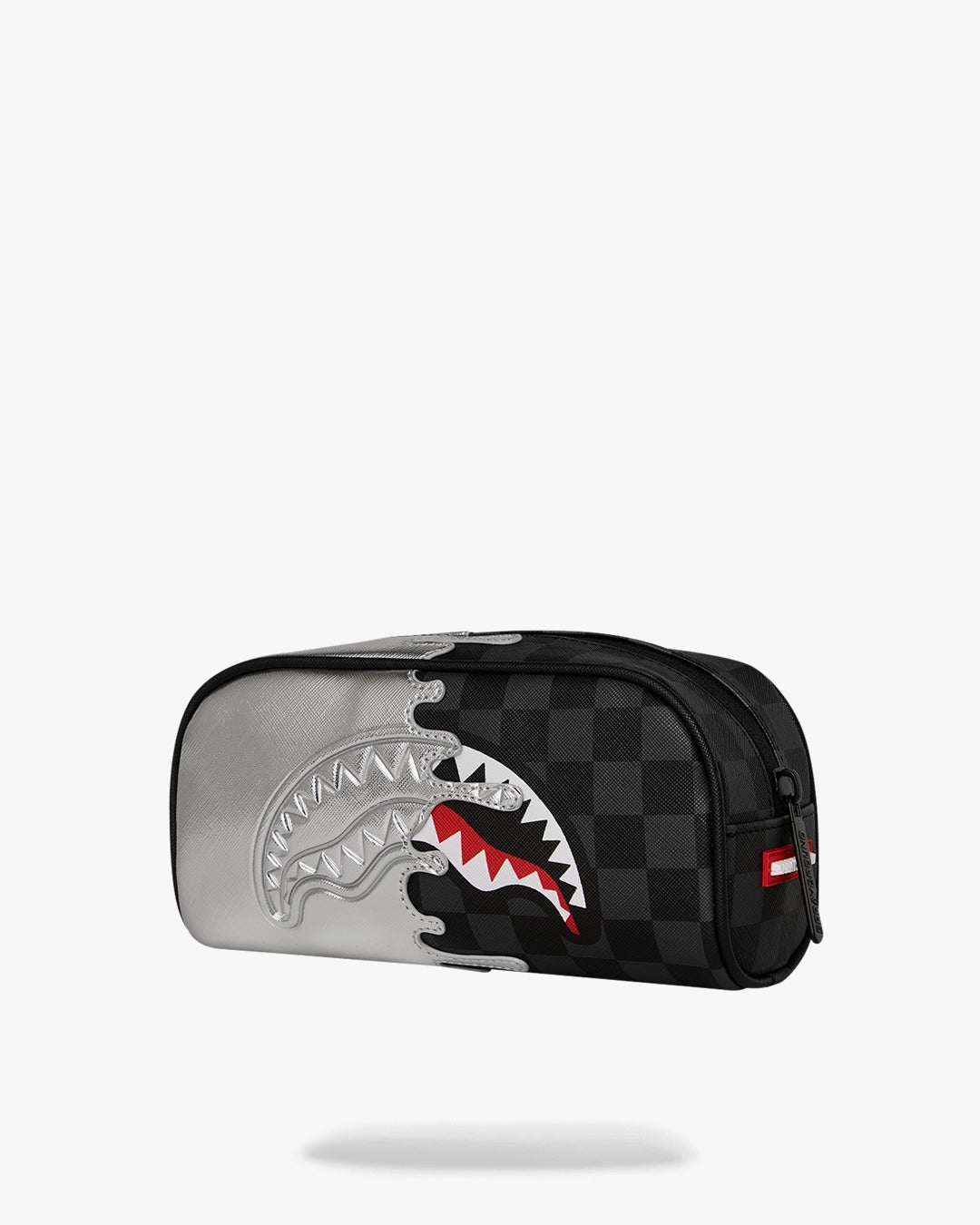 Pochette Sprayground nero SILVER SIDE DRIP BLACK CHECK PENCIL POUCH