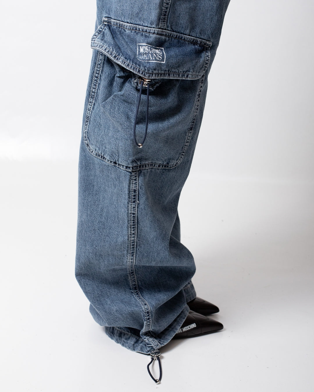 Pantalone Moschino Jeans cargo con coulisse donna