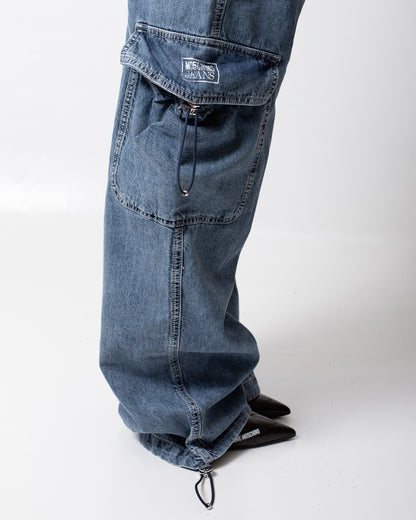 Pantalone Moschino Jeans cargo con coulisse donna