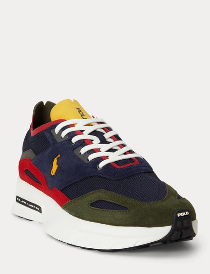 Sneaker Polo Ralph Lauren Boerum in maglia e camoscio