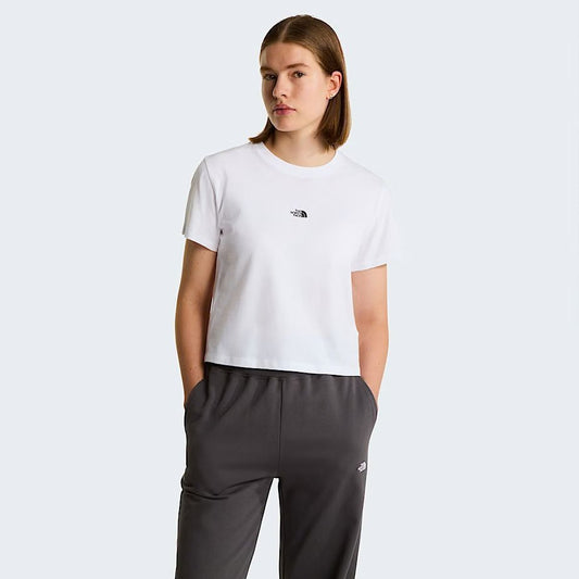 T-Shirt The North Face cropped regular con ricamo donna