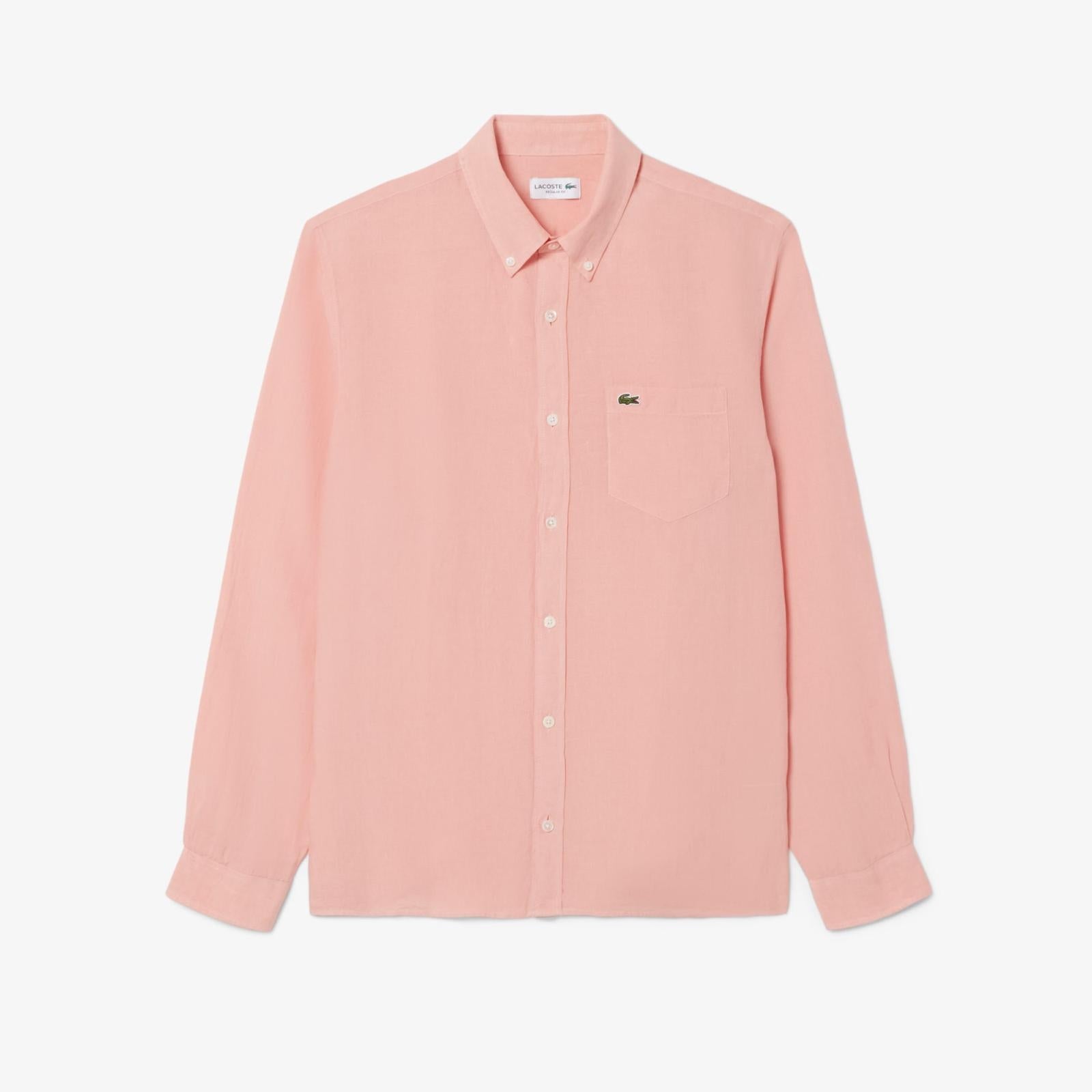 Camicia Lacoste regular in lino uomo