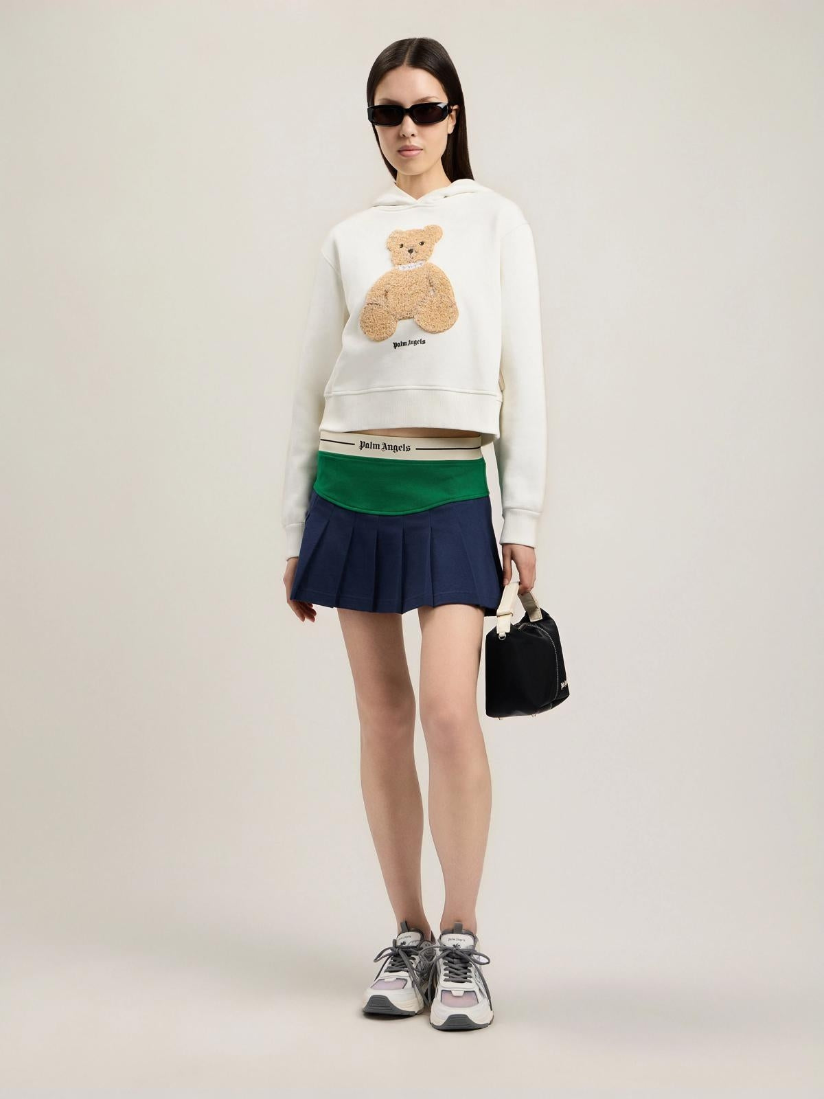 Felpa Palm Angels con cappuccio "Bear Fitted" donna