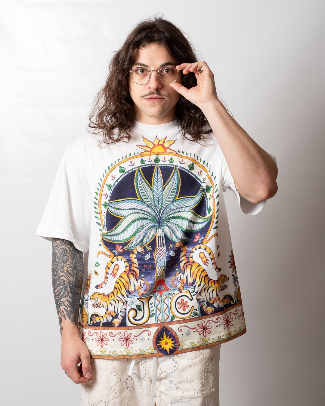 T-Shirt Just Cavalli "Garden Carousel" uomo