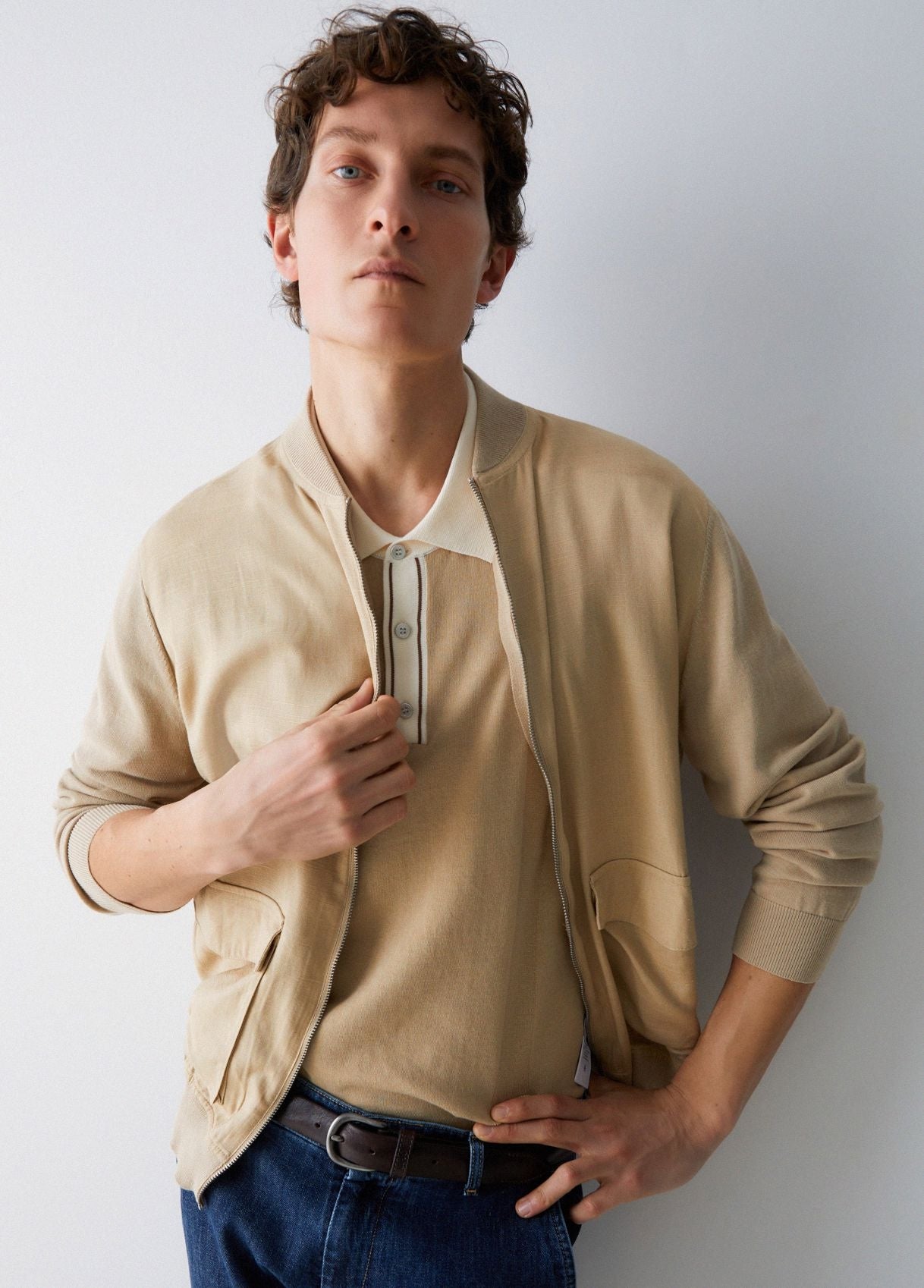 Maglia Liu Jo fullzip con tasche uomo
