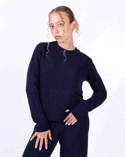 Maglia Richmond X in lana e cashmere con logo jacquard sul retro 