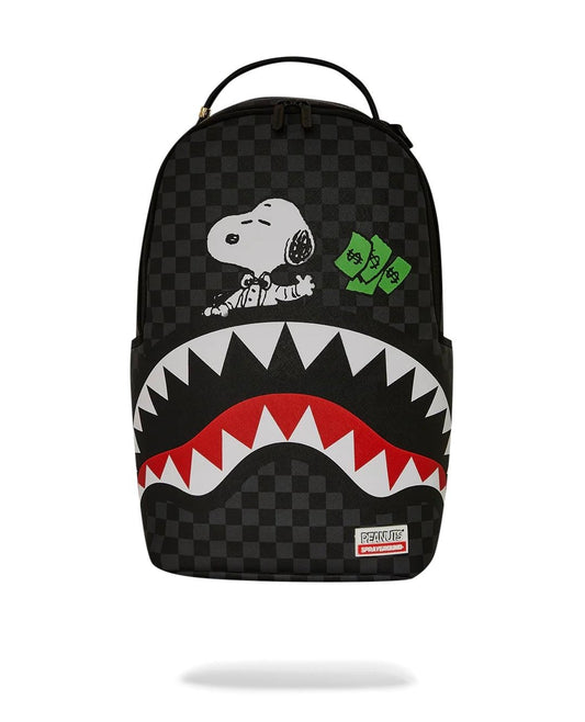 Zaino Sprayground nero Snoopy top shark money dlxsv backpack