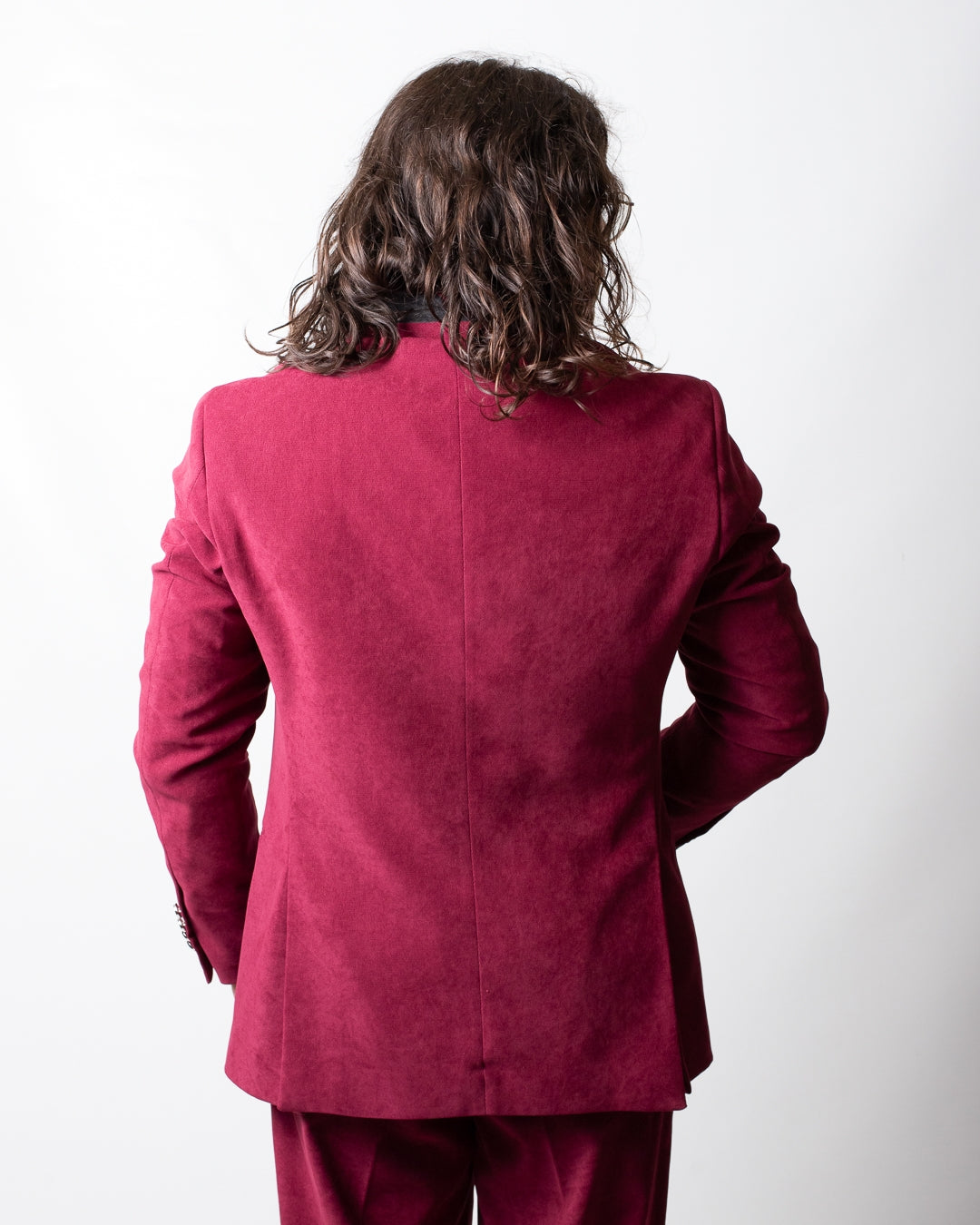 Giacca blazer Daniele Alessandrini doppiopetto in suede uomo