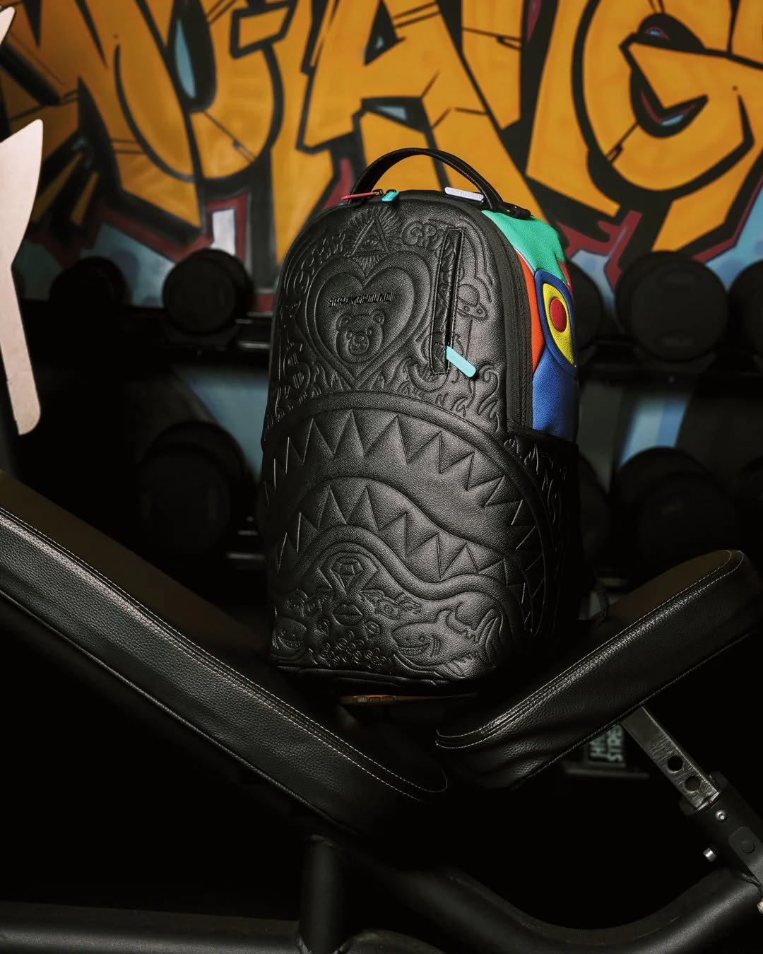 Zaino Sprayground nero INTERESTIING IDEA BACKPACK