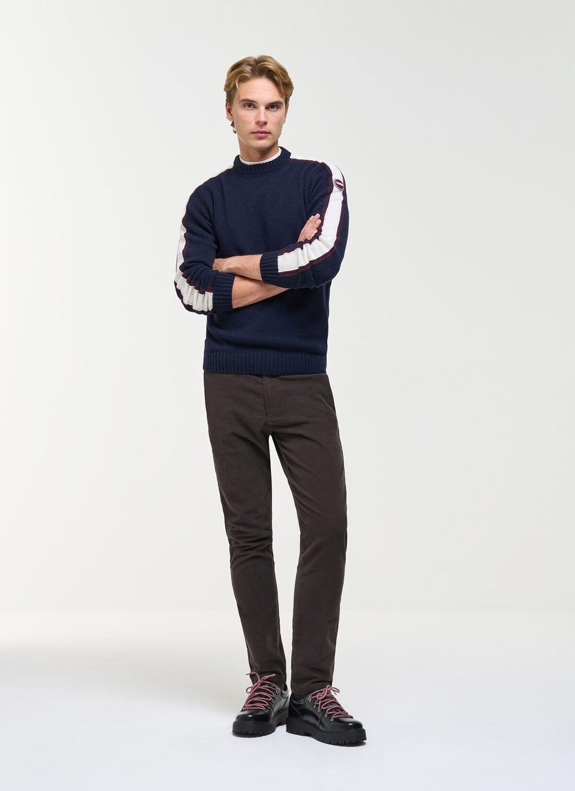 Maglia Colmar in lana con logo in rilievo