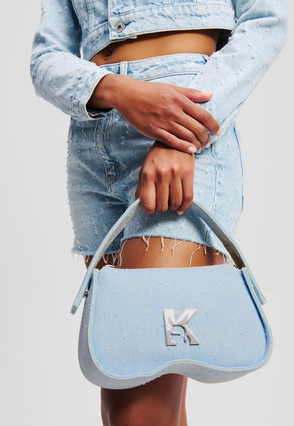 Borsa Karl Lagerfeld Jeans in denim con manico donna