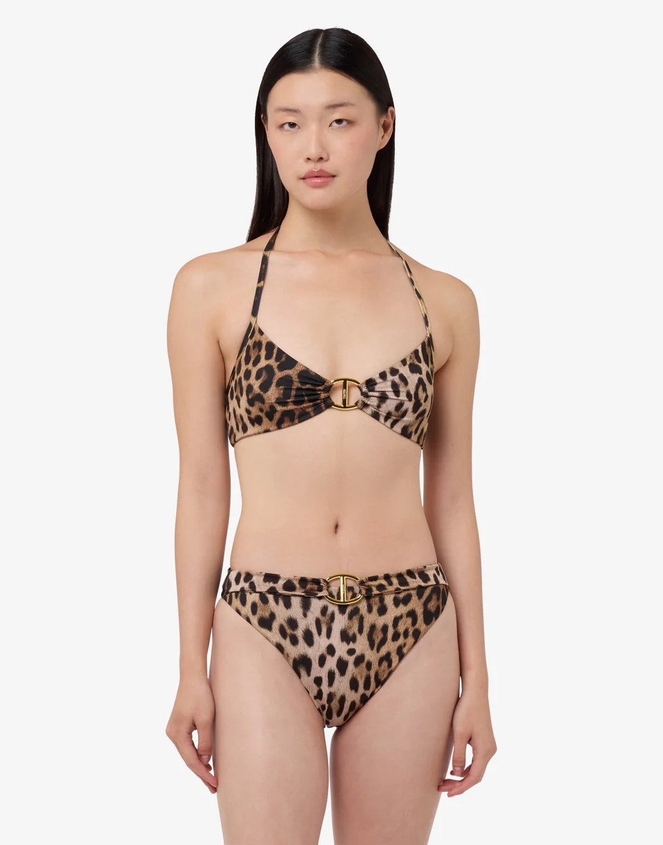 Fascia mare Moschino Swim animalier donna