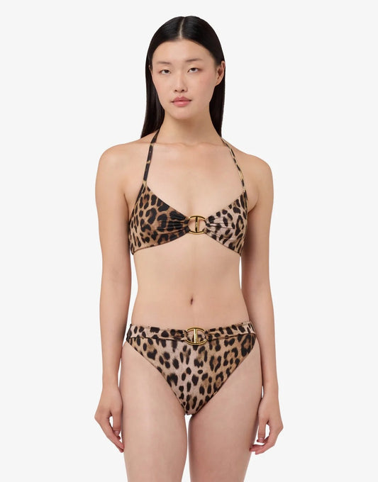 Fascia mare Moschino Swim animalier donna
