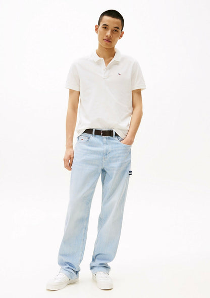 Polo Tommy Jeans regular in piquet uomo