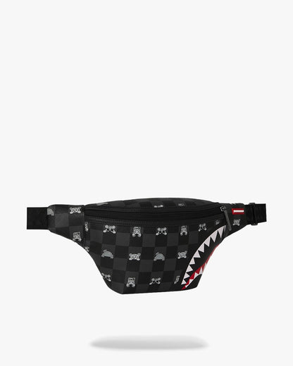 Marsupio Sprayground nero GRAY PEEKING CHARACTER CHECK SAVVY CROSSBODY