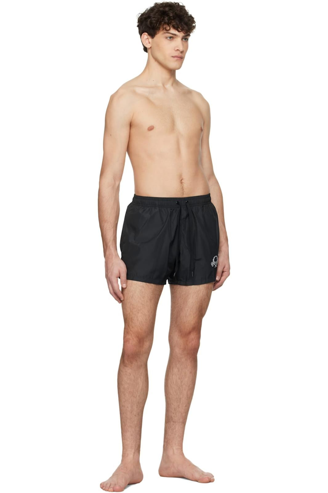 Boxer mare Moschino "Laurel Crown" stampato uomo