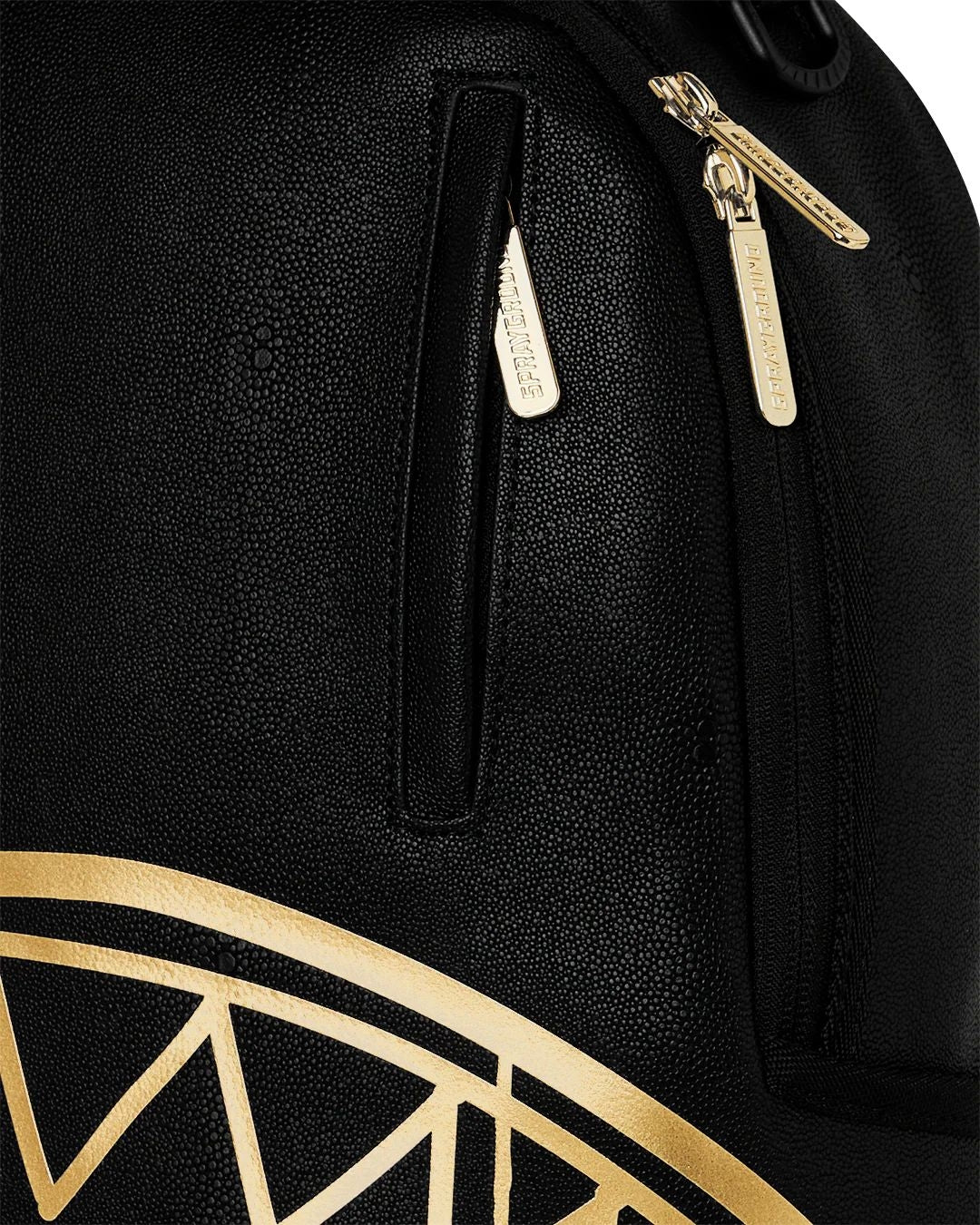 Zaino Sprayground nero "That gold drap backpack"