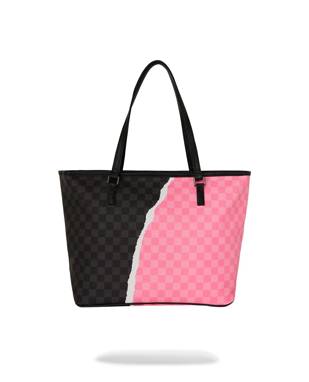 Borsa Sprayground rosa "PINK AND BLACK TEAR SIP TOTE"