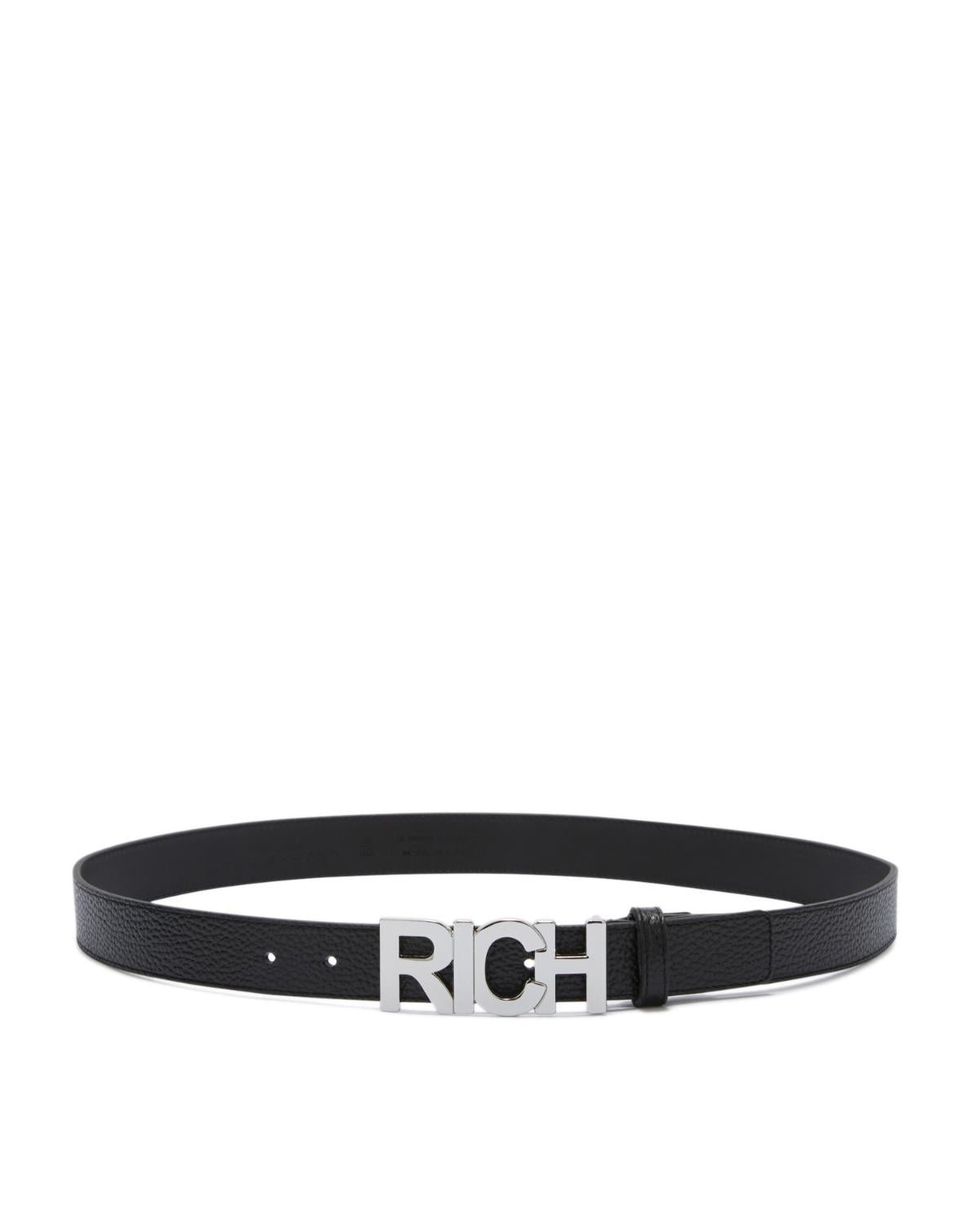 Cintura John Richmond con placca RICH logata