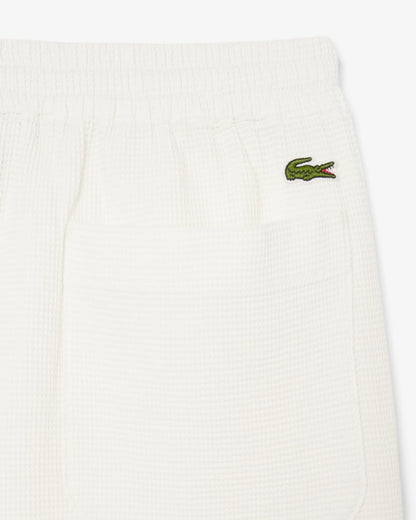 Shorts Lacoste testurizzato a nido d'ape con logo
