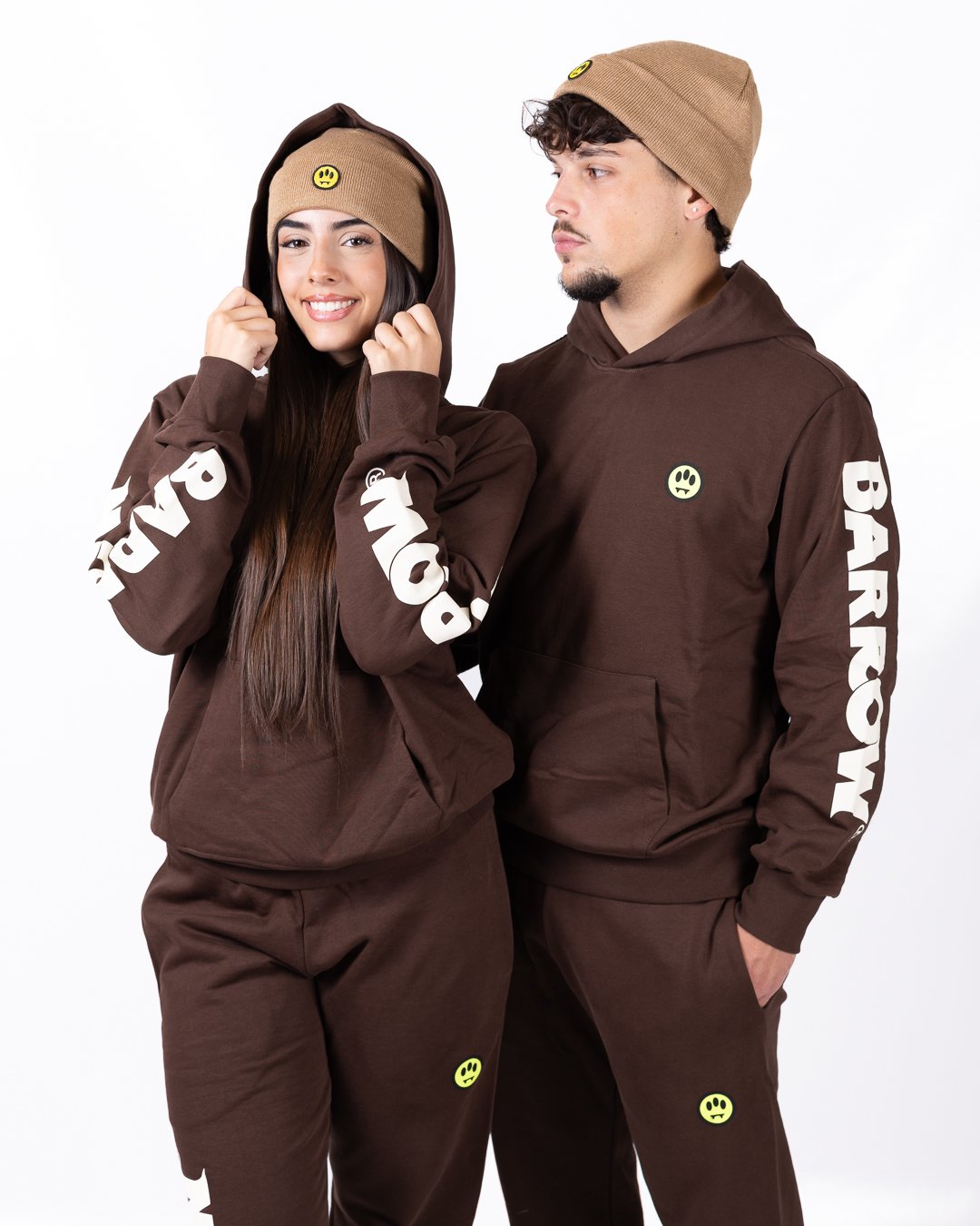 Felpa Barrow essential con cappuccio