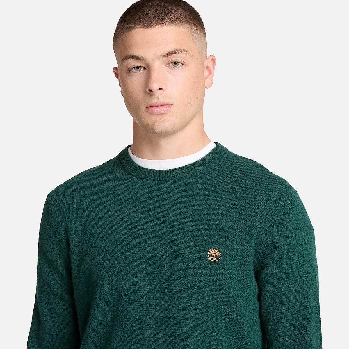 Maglia Timberland in lana con logo ricamato
