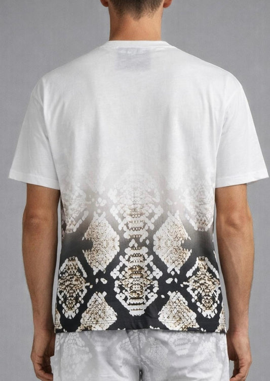 T-Shirt Richmond X con stampa "Snake Skin" uomo