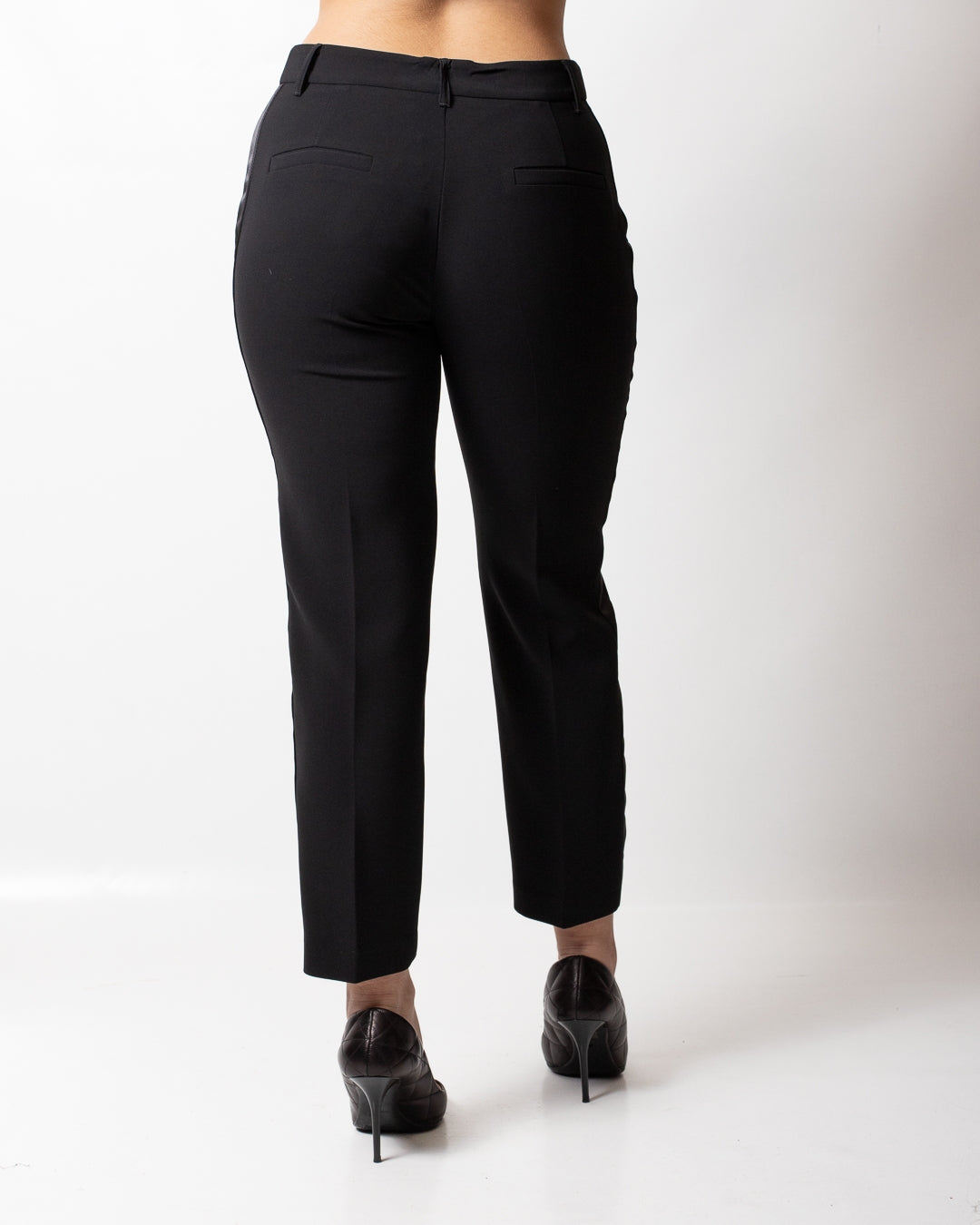 Pantalone Twinset Actitude con fasce in satin donna