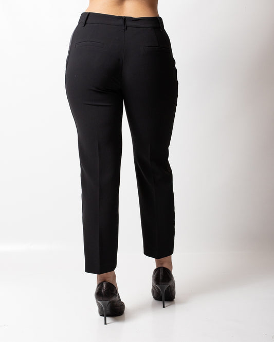 Pantalone Twinset Actitude con fasce in satin donna
