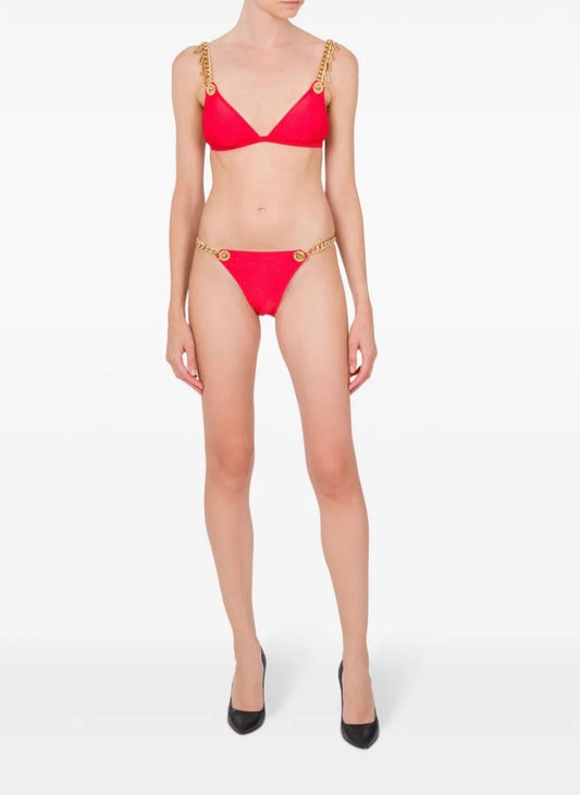 Triangolo mare Moschino Swim con catene donna