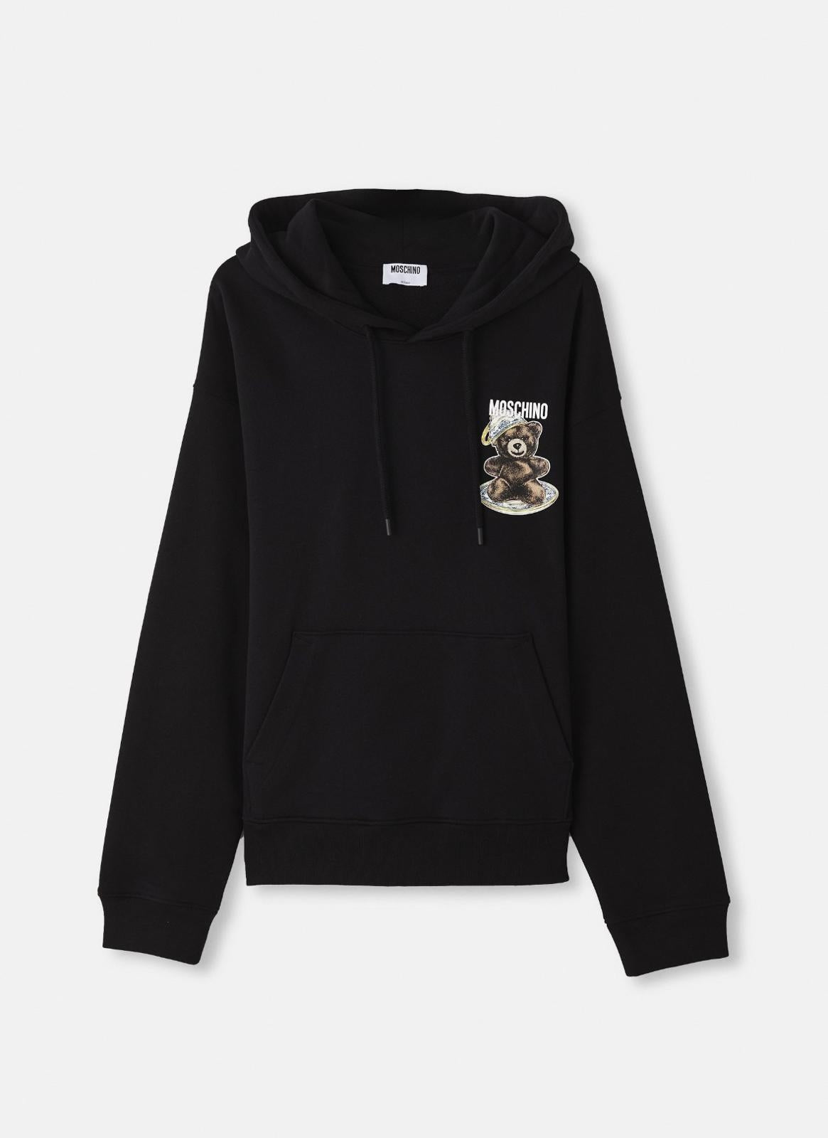 Felpa Moschino con cappuccio e stampa Teddy Bear