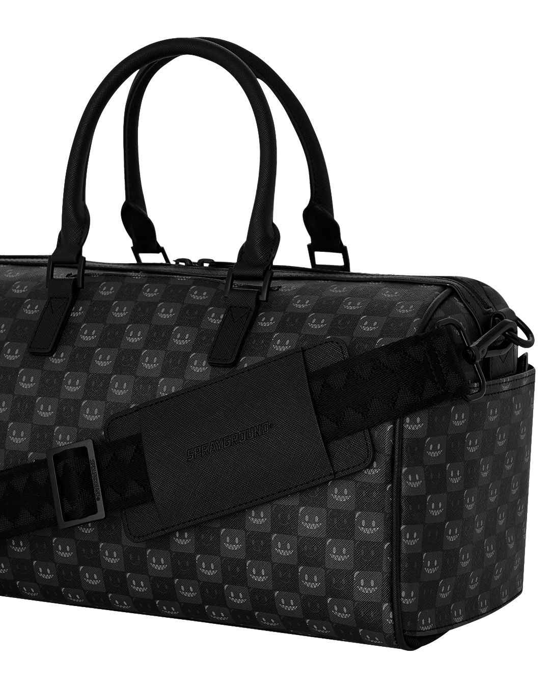 Borsa Sprayground nero SHARKS IN PARIS WTF BUBBLY BLACK CHECK MINI DUFFLE
