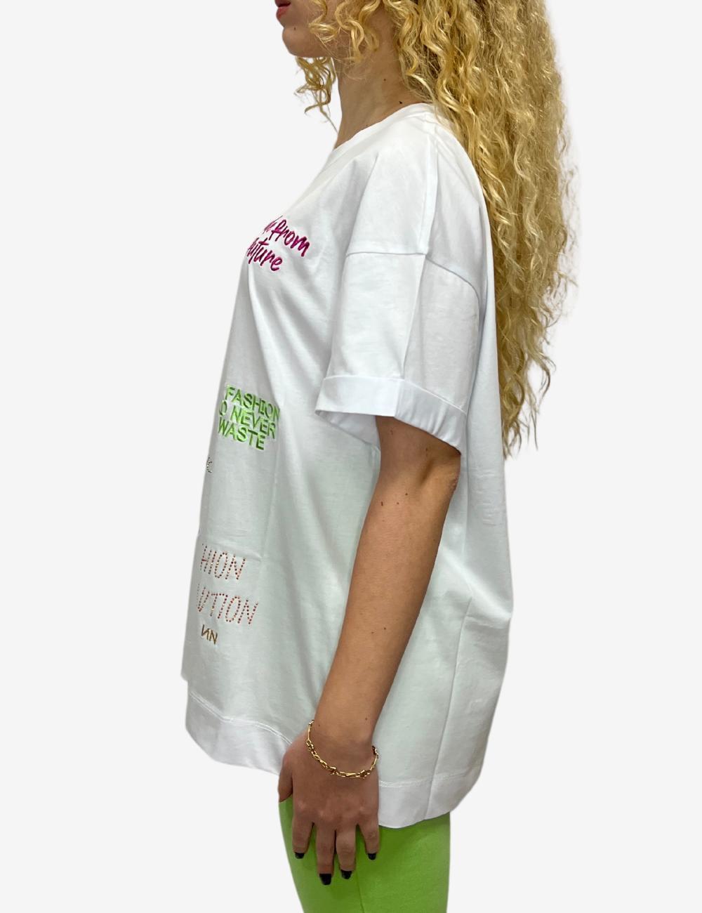T-Shirt Nenette con ricami donna