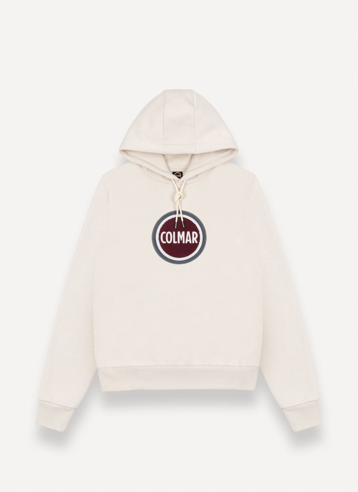 Felpa Colmar con cappuccio e maxi logo in spugna