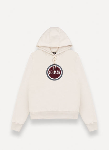 Felpa Colmar con cappuccio e maxi logo in spugna