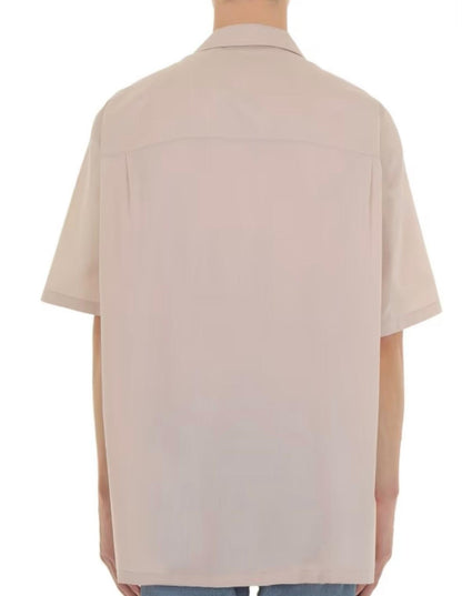 Camicia Moschino in cotone con logo corona d'alloro