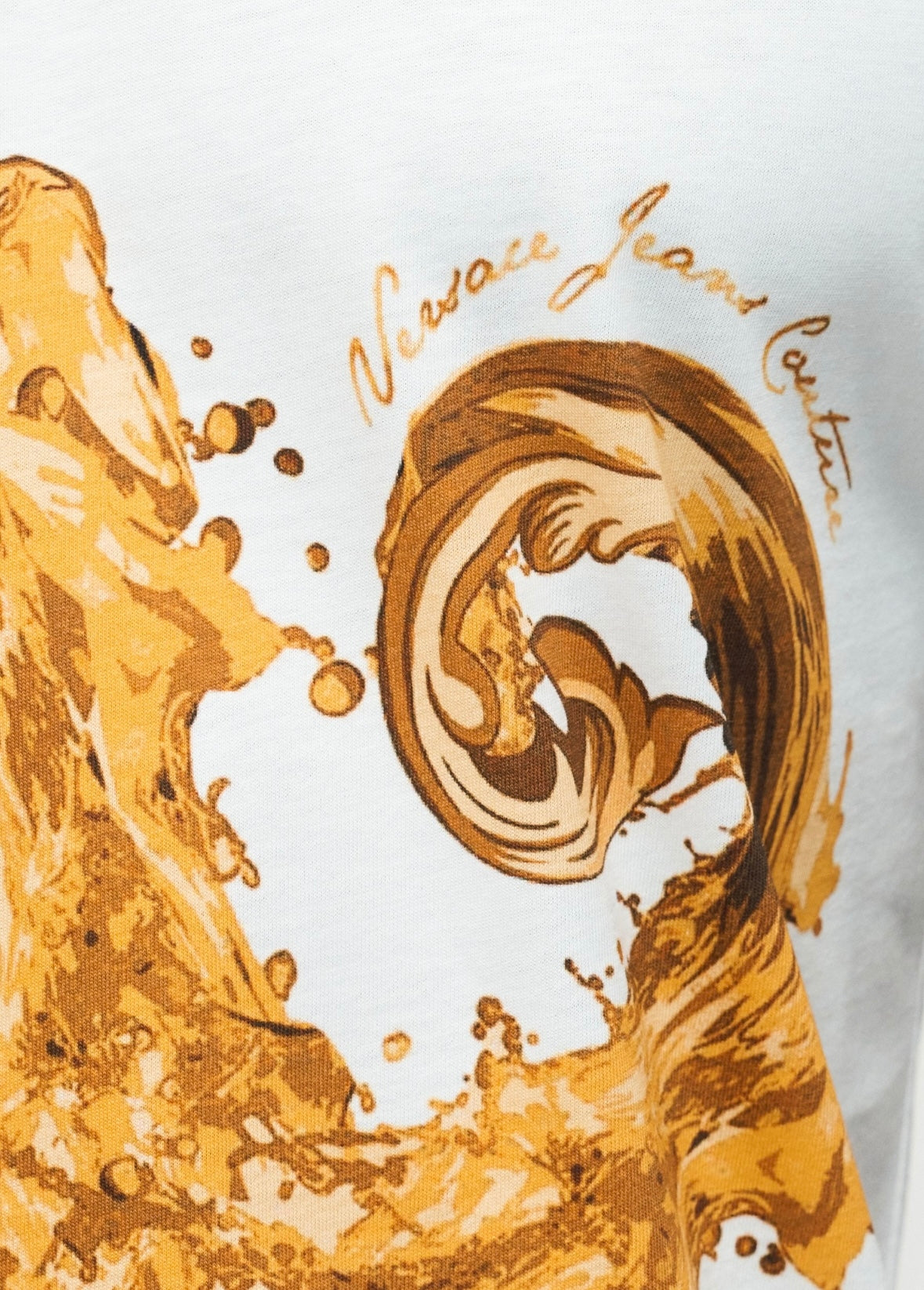 T-Shirt Versace Jeans Couture regular "Wave Baroque" uomo