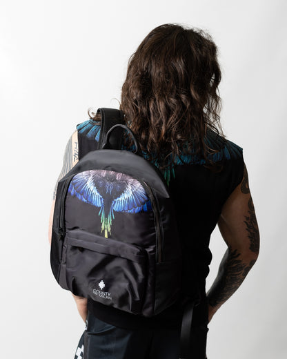 Zaino Marcelo Burlon in nylon "Icon Wings Royal"