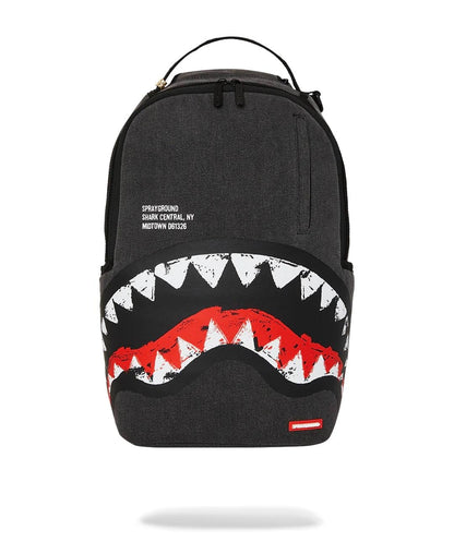 Zaino Sprayground nero Shark central painted dlxs backpack