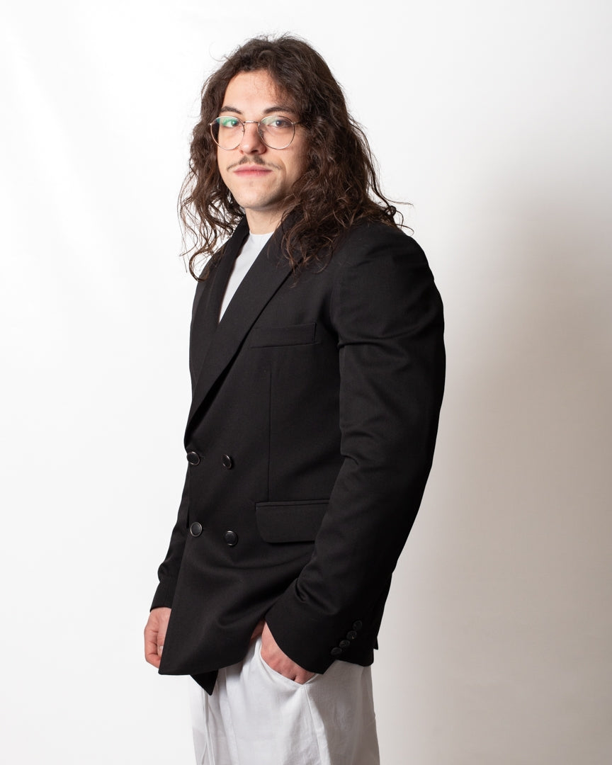 Giacca blazer Gaelle doppiopetto in poliviscosa uomo