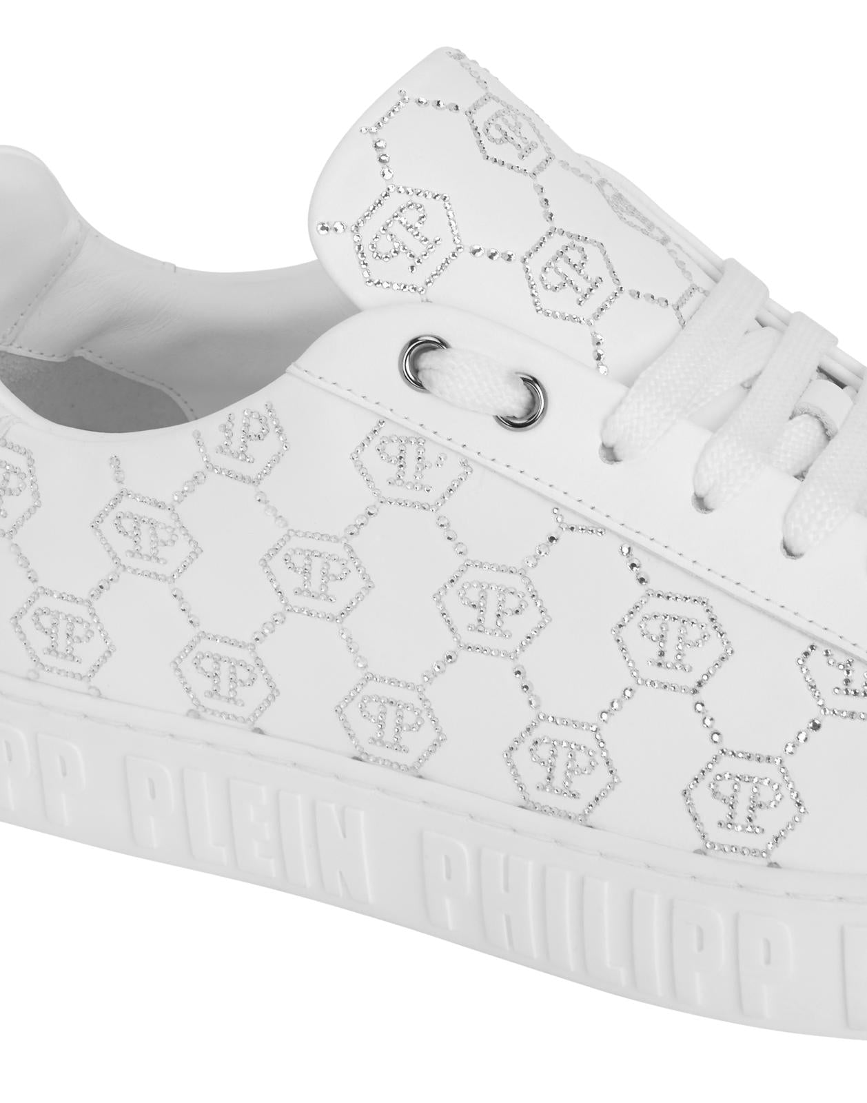 Sneakers Phillipp Plein "Logo Monogram Strass" uomo
