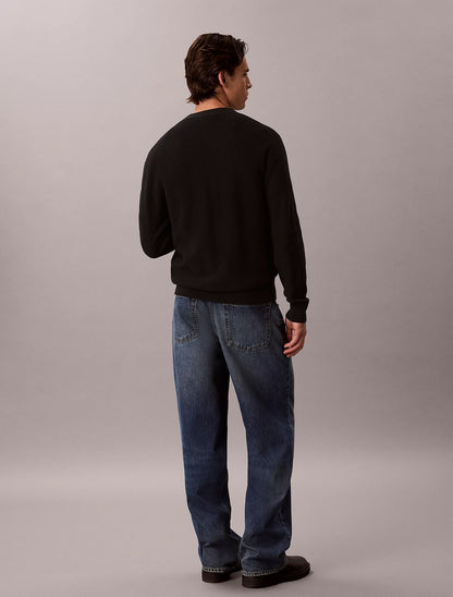 Cardigan Calvin Klein in cotone texturizzato uomo