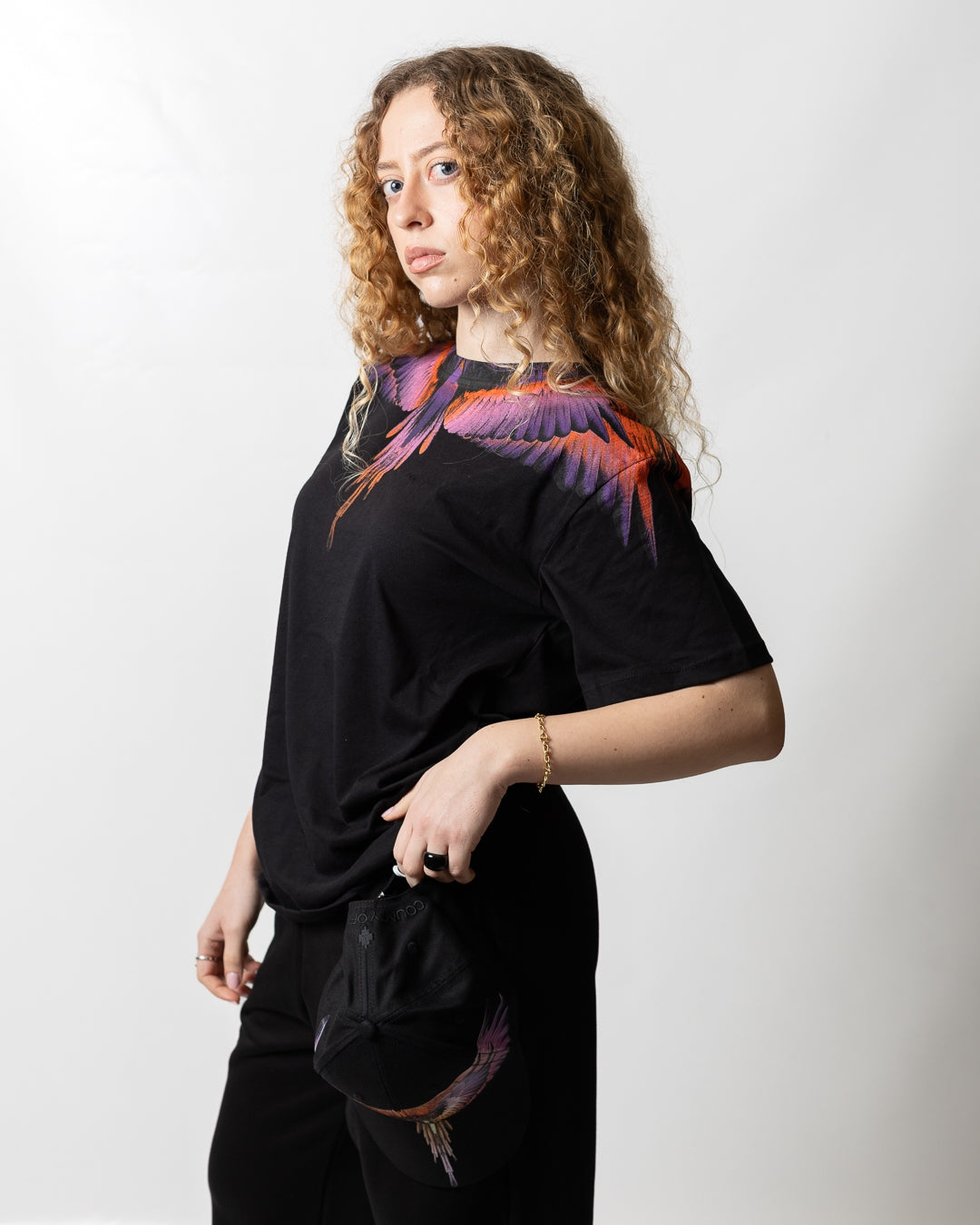 T-Shirt Marcelo Burlon "Icon Wings Multicolor" donna