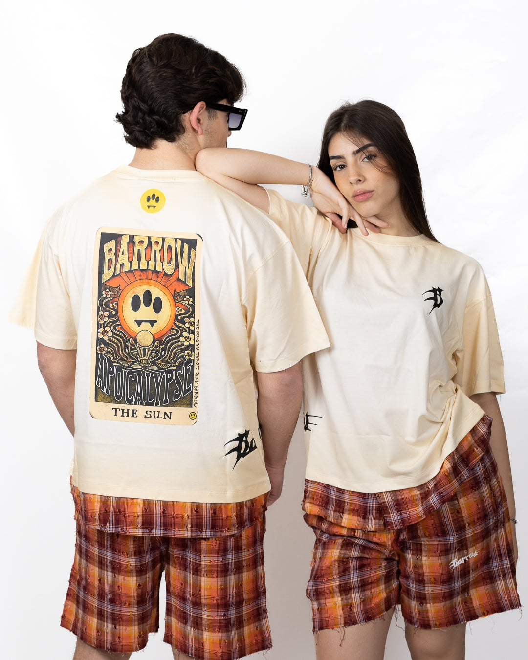 T-Shirt Barrow "Tarot Print" con ricamo