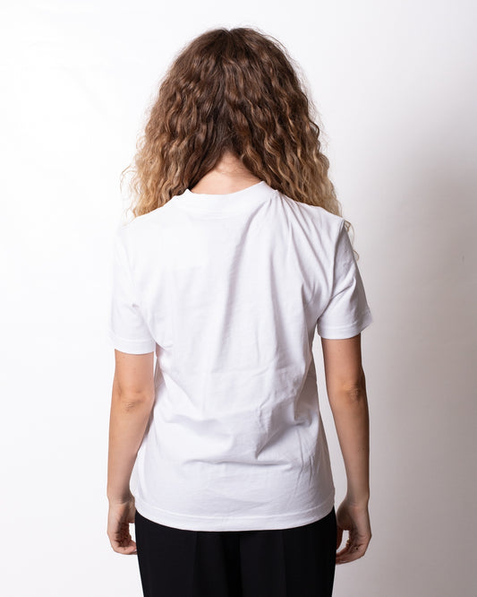 T-Shirt Calvin Klein regular con stampa e ricamo donna