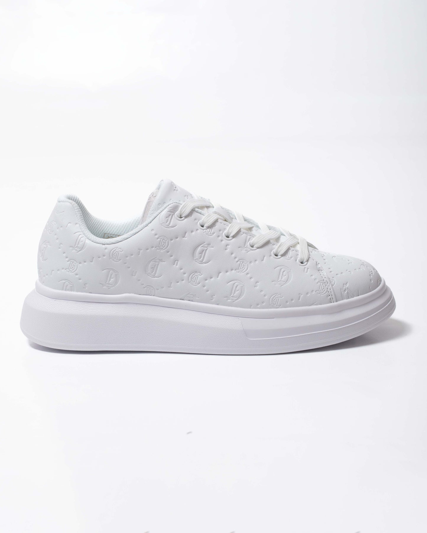 Sneakers Just Cavalli in ecopelle con logo jacquard uomo