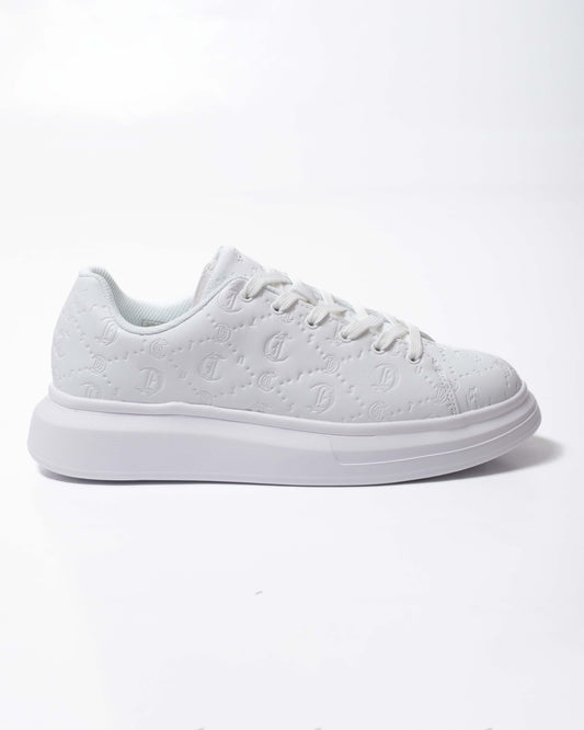 Sneakers Just Cavalli in ecopelle con logo jacquard uomo